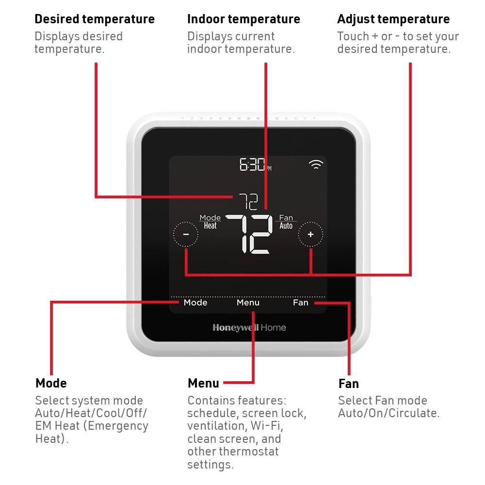 Honeywell Home T5 7-Day Smart Wi-Fi Programmable Thermostat with Geofence Technology RTH8800WF2022