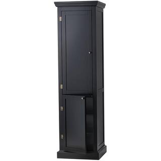 Home Decorators Collection Prescott Black Modular Kitchen Pantry with 2-Doors SK19171AR1-BK