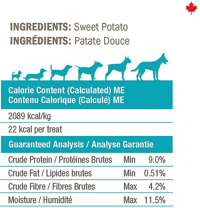 Crumps' Naturals Sweet Potato Fries Grain-Free Dog Treats