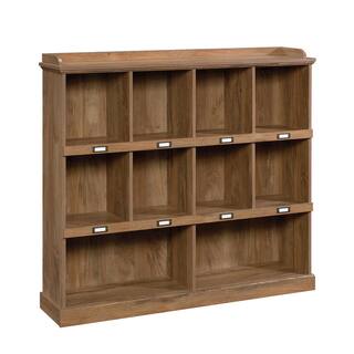 SAUDER Barrister Lane 47 in. Sindoori Mango Engineered Wood 3-Shelf Bookcase with Cubbyhole Storage 426629