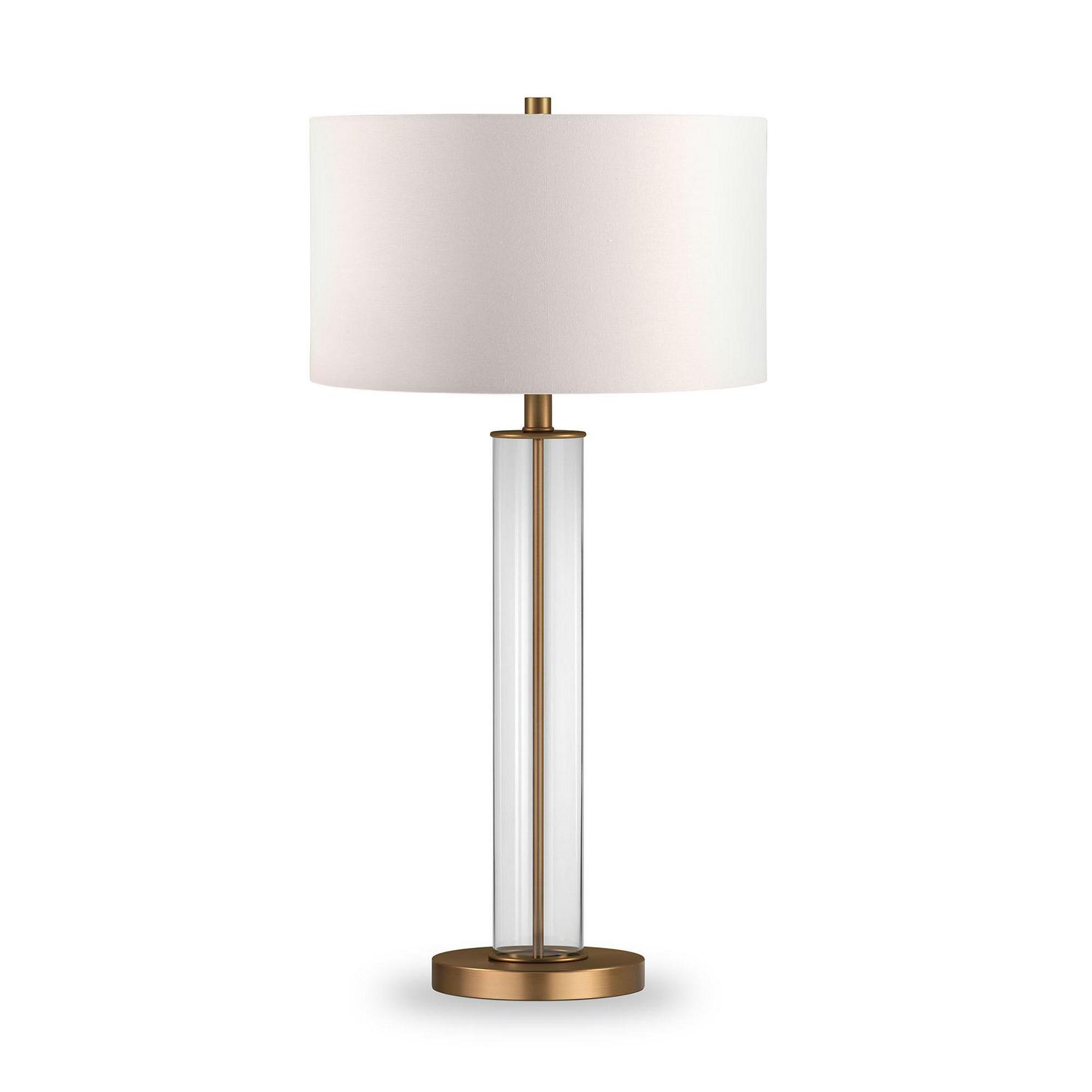 EvelynandZoe Traditional Clear Glass Table Lamp