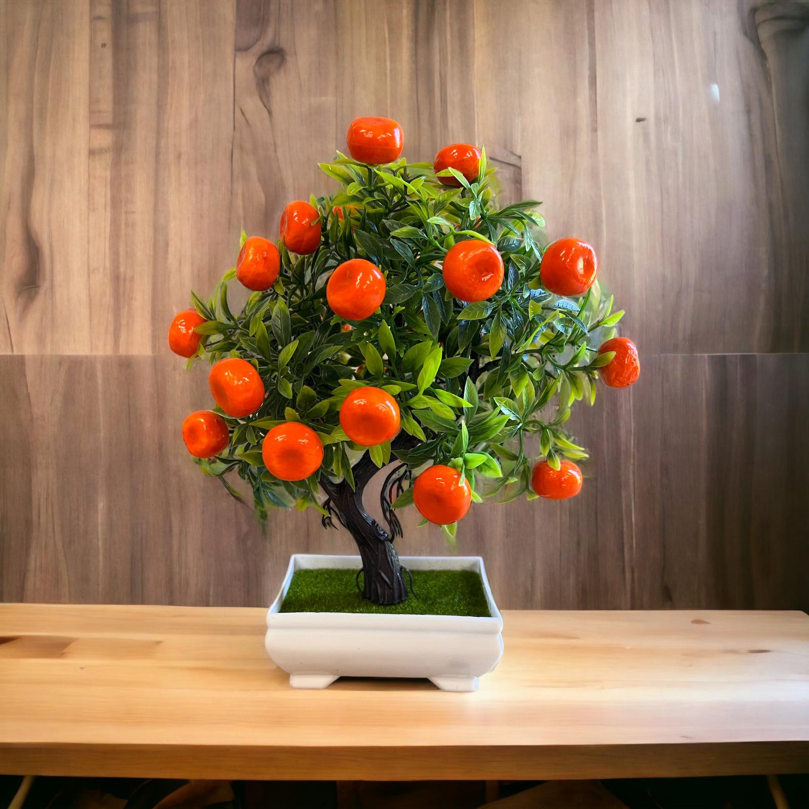 Gorgeous Orange Bonsai in pot of your choice-Artificial