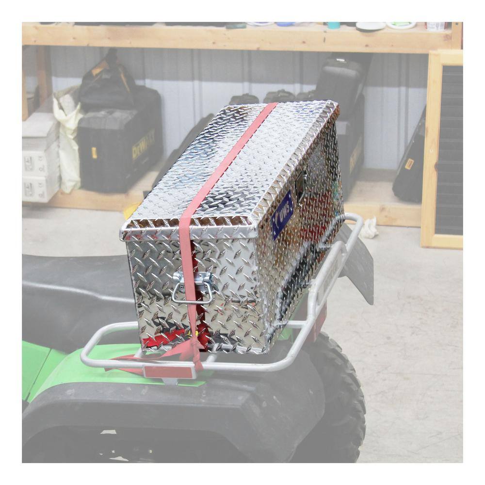 UWS 37 in. Silver Aluminum Full Size Crossbed Tool Box for Trucks ATV