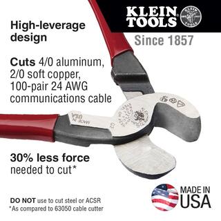 Klein Tools Large Cable Stripper and High Leverage Cable Cutter Tool Set M2O41711KIT