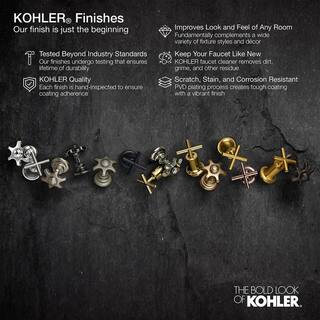 KOHLER Awaken 3-Spray Patterns 3.5625 in. Wall-Mount Handheld Shower Head in Vibrant Brushed Moderne Brass 72414-G-2MB