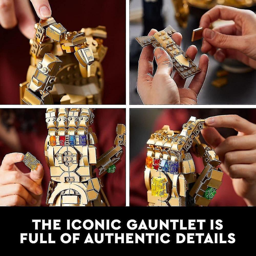 Gauntlet Set 76191 Collectible Thanos Glove With Stones， Building Set， Idea For Adults And Teens， For Decor