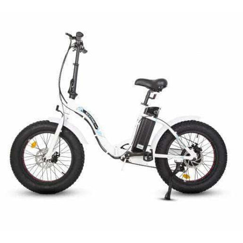 Ecotric Dolphin Long Distance Step Thru Portable Folding Fat Tire For Max Comfort Electric Bike  w/ 500W Brushless Motor for Long Lifespan - Leisure, Commuter, Trail Riders