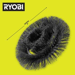 RYOBI 7 in. VORTEX Hard Bristle Brush A95HRB7