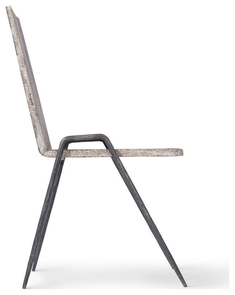 Forged Leg Dining Chair  Metal   Industrial   Dining Chairs   by Phillips Collection  Houzz