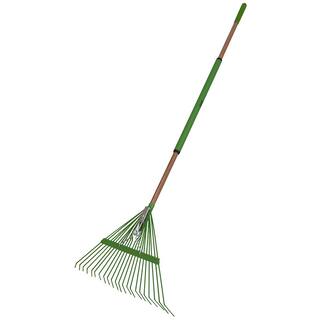 Ames 54 in. 22-Tine HardwoodSteel Handle Steel Leaf Rake 20201033