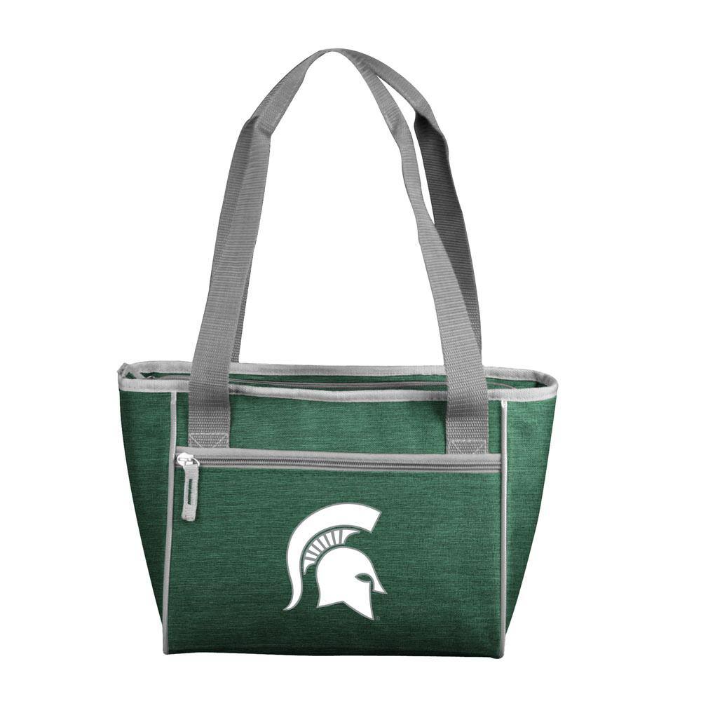 logobrands MI State Crosshatch 16 Can Cooler Tote 172-83-CR1