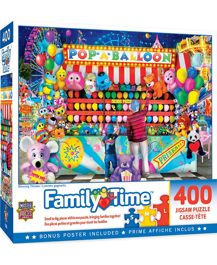 MasterPieces Puzzles Family Time - Winning Throws 400 Piece Adult Jigsaw Puzzle