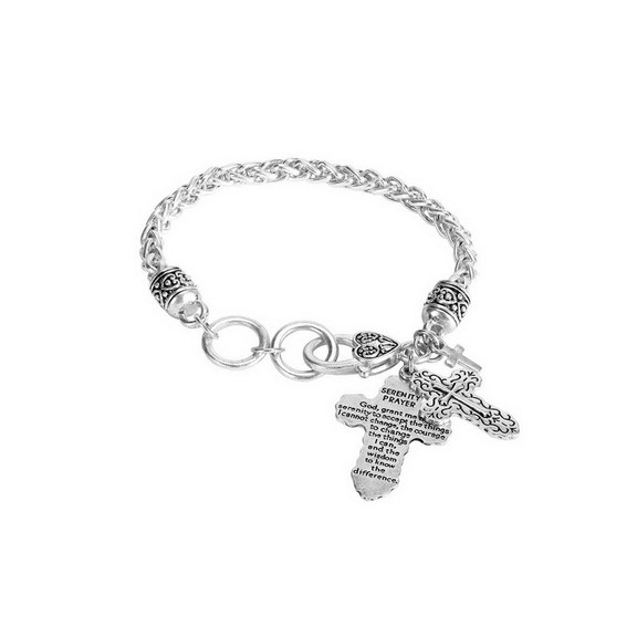 Dicksons 30 4941T Bracelet Serenity Prayer Cross T...
