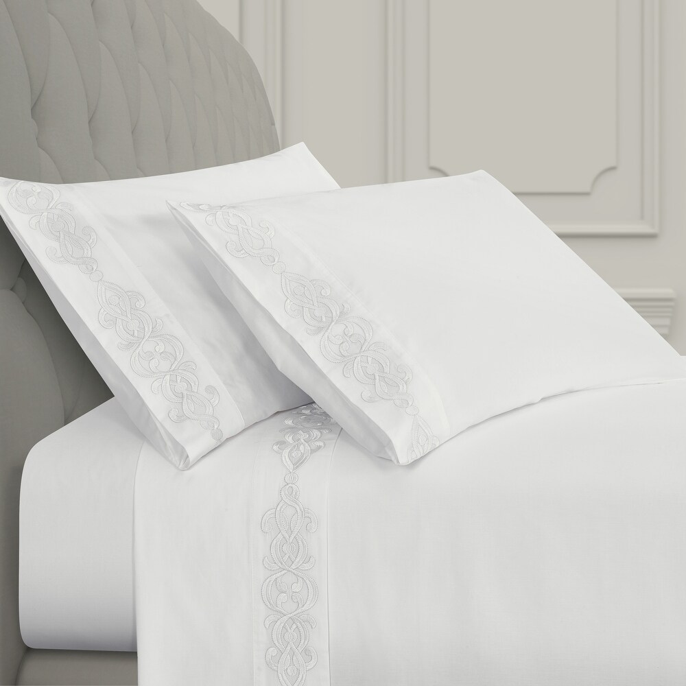 J. Queen New York Imperial Embroidered Sheet Set