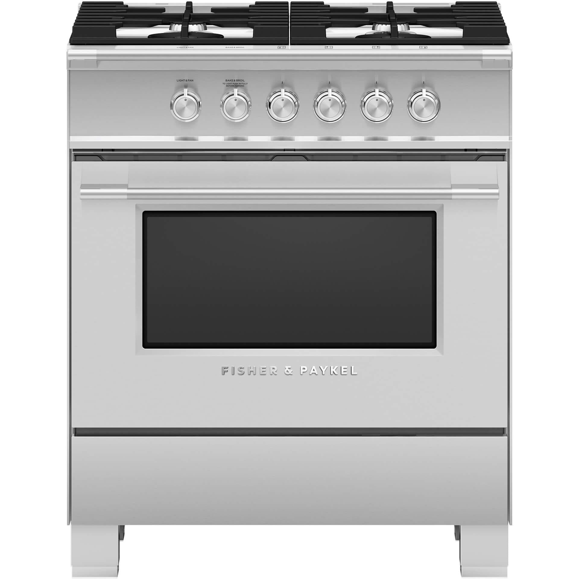 Fisher & Paykel 30-inch Freestanding Gas Range with AeroTech? Technology OR30SCG4X1