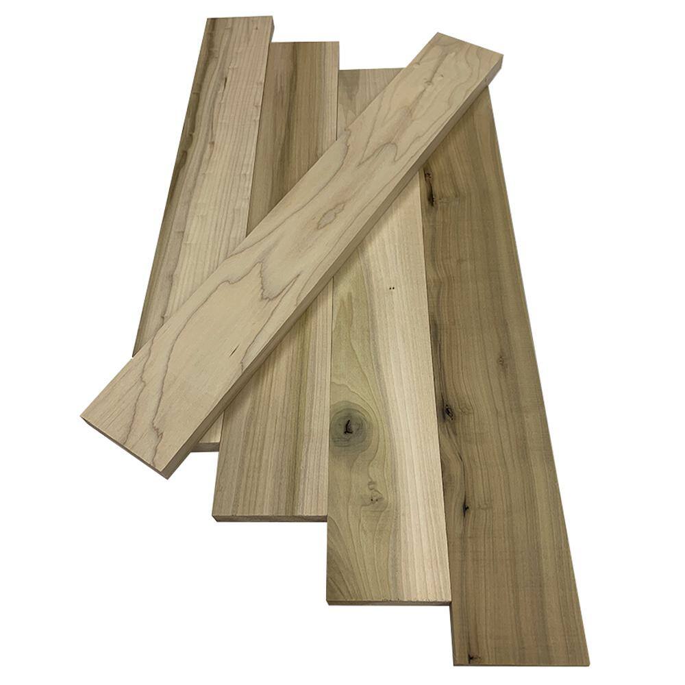 Swaner Hardwood 1 in. x 4 in. x 6 ft. Poplar S4S Board (2-Pack) OL04031672PO