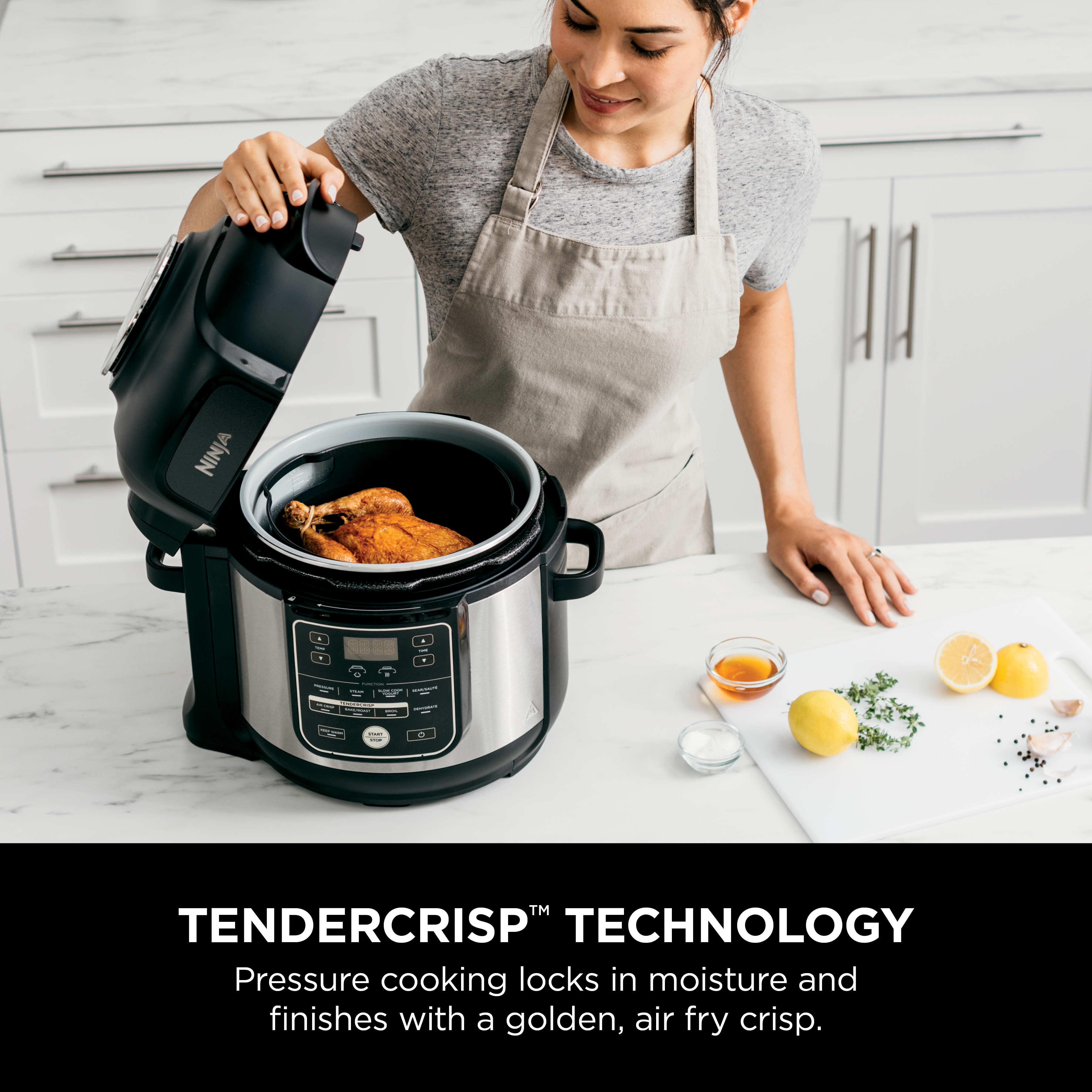 Ninja Foodi 10-in-1 8-quart XL Pressure Cooker Air Fryer Multicooker， Stainless， OS400