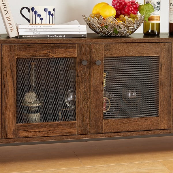 Wine shelf table， modern wine bar cabinet， console table， bar table， TV cabinet， sideboard with storage compartment