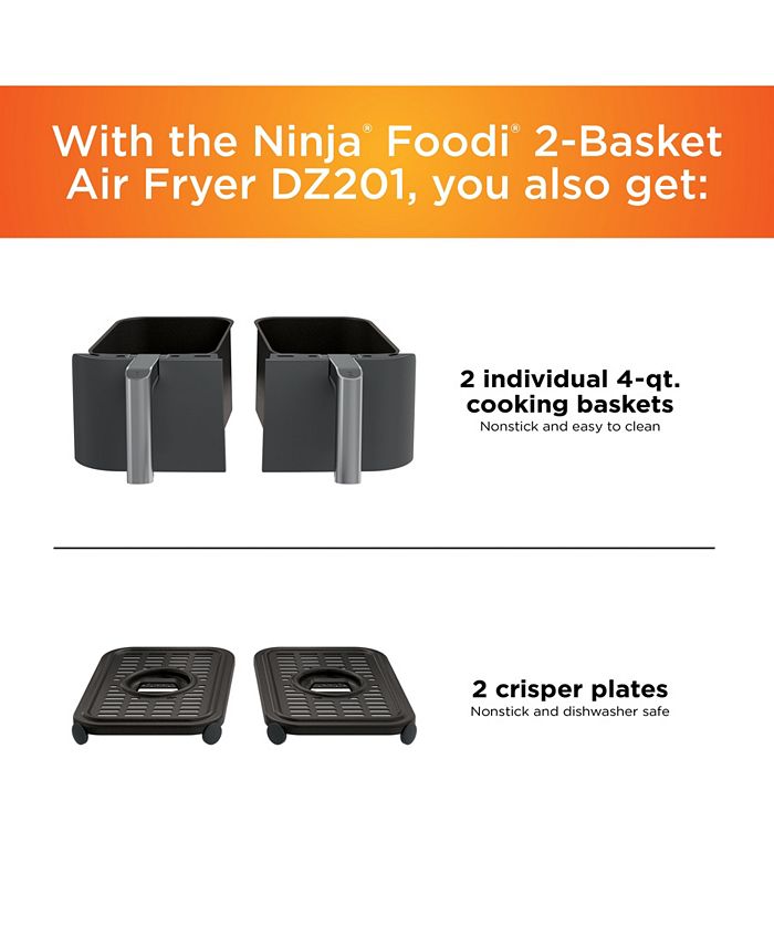 Ninja Foodiandreg DZ201 6-in-1 8 Qt. 2-Basket Air Fryer with DualZone Technology