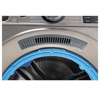 GE 4.8 cu. ft. Smart Satin Nickel Front Load Washer with OdorBlock UltraFresh Vent System with Sanitize and Allergen GFW650SPNSN