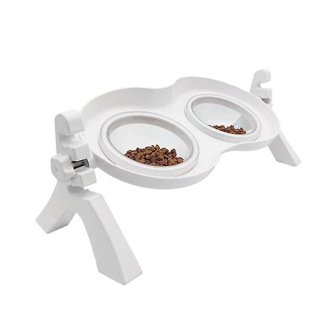 Adjustable nonslip elevated dog bowls