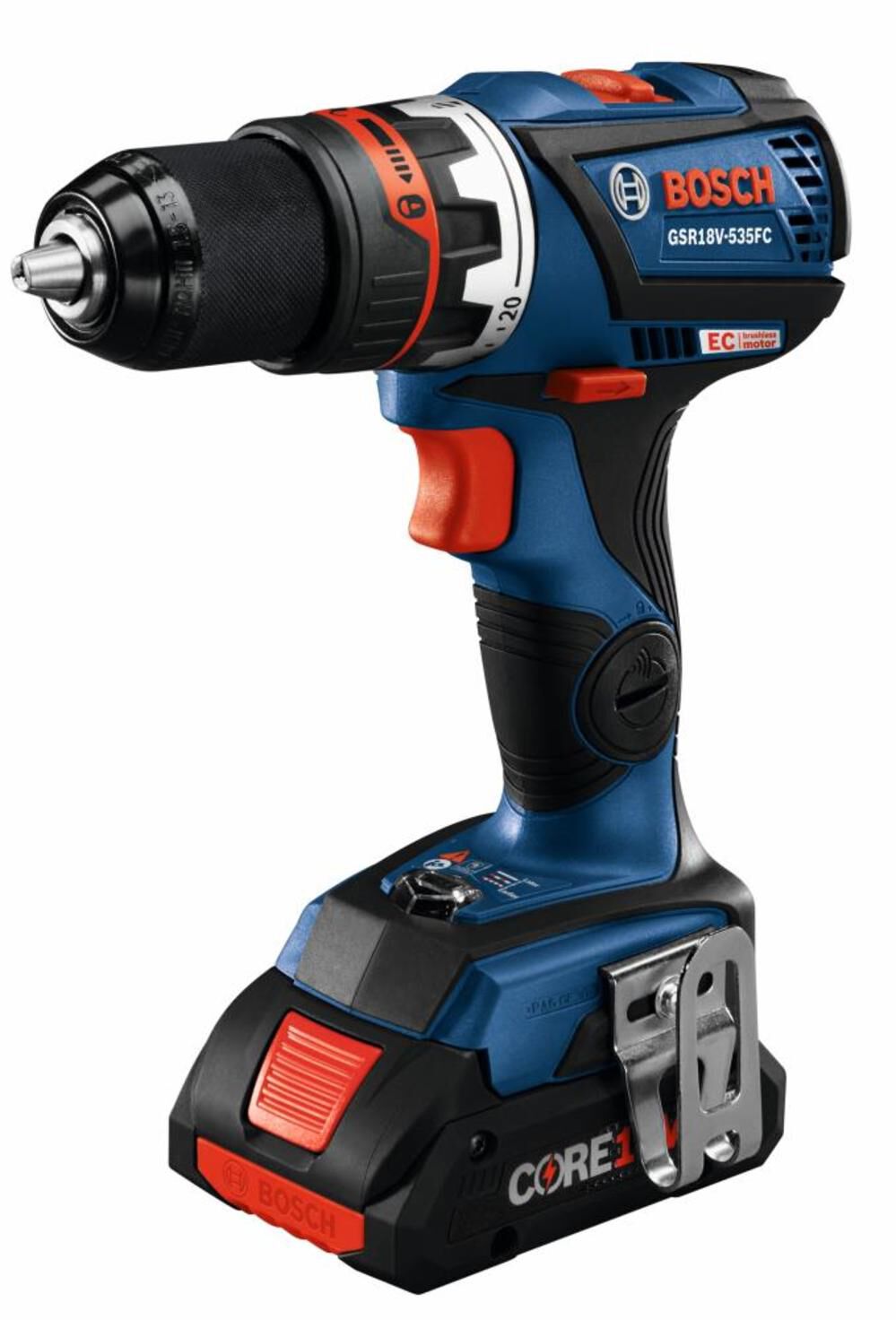 Bosch 18V EC 5 In 1 Drill/Driver Kit Flexiclick Reconditioned GSR18V-535FCB15-RT from Bosch