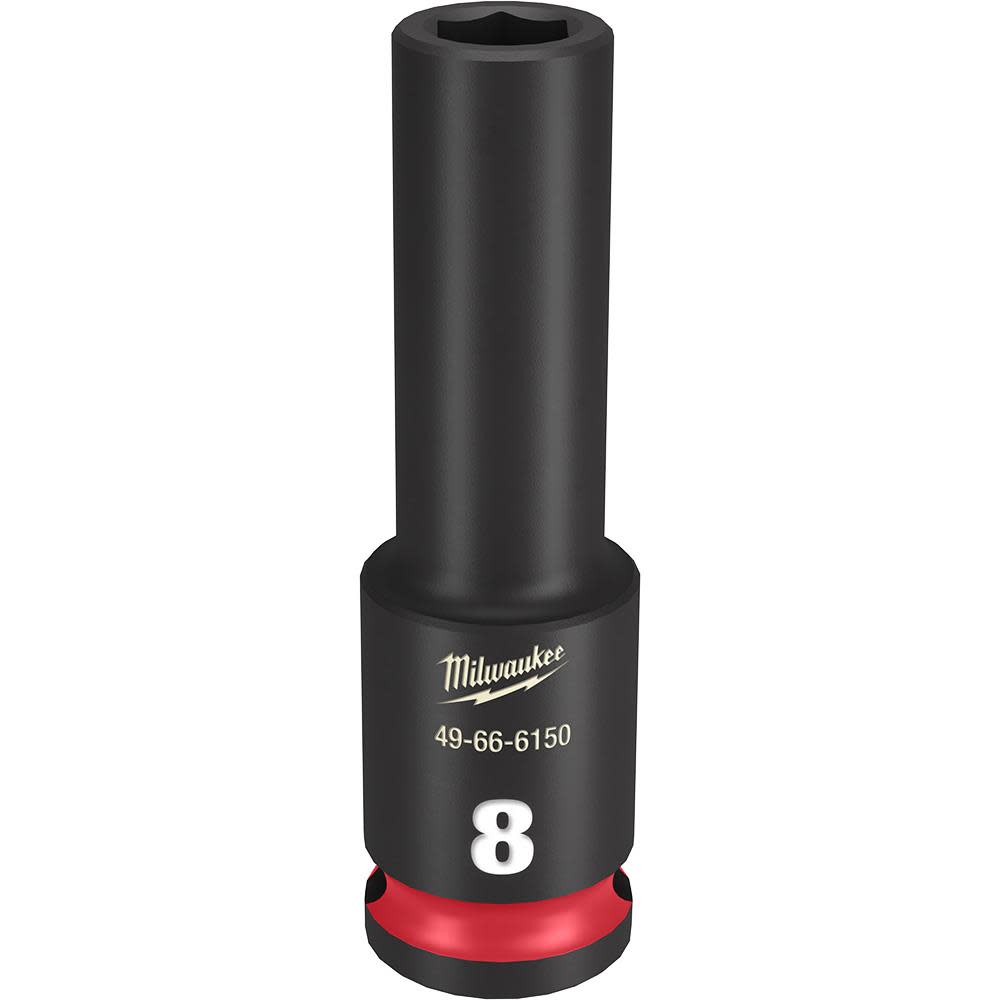 Milwaukee SHOCKWAVE Impact Duty Socket 3/8 Drive 8MM Deep 6 Point 49-66-6150 from Milwaukee