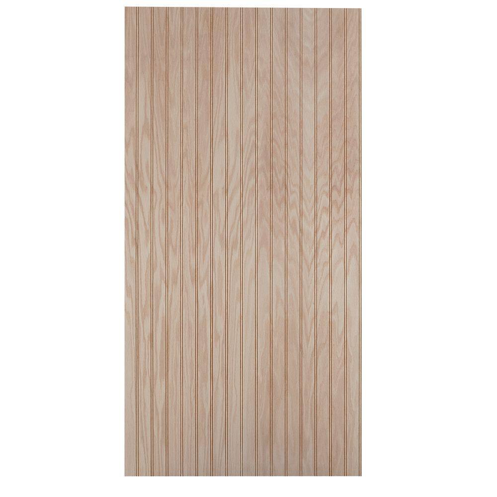 Columbia Forest Products 14 in. x 2 ft. x 4 ft. PureBond Red Oak 1-12 in. Beaded Plywood Project Panel 3639