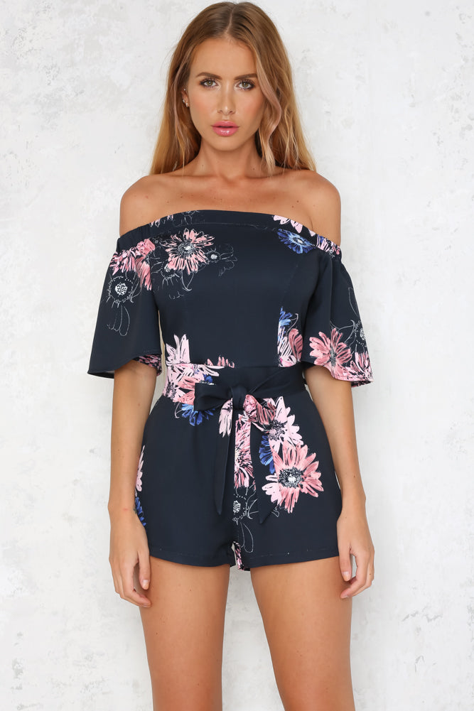 Little Spoon Romper Navy