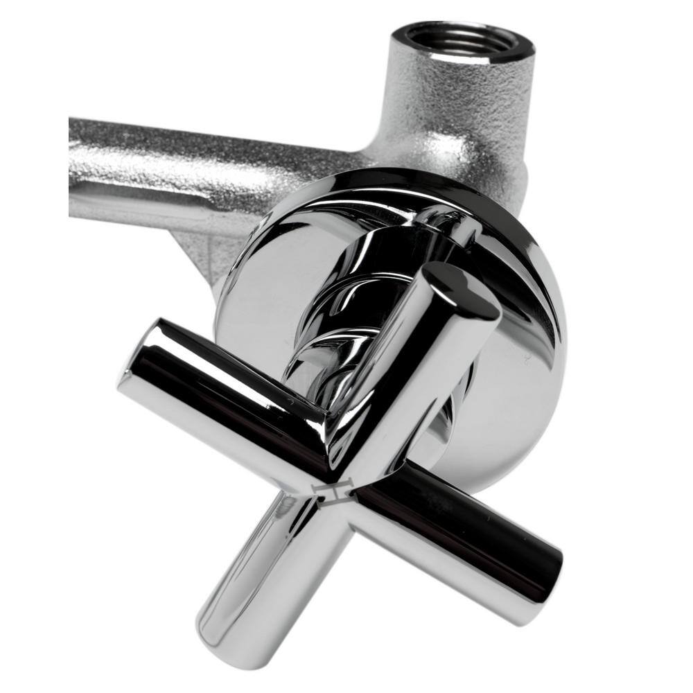 ALFI BRAND 8 in. Widespread 2-Handle Wall Mount Bathroom Faucet in Polished Chrome AB1035-PC