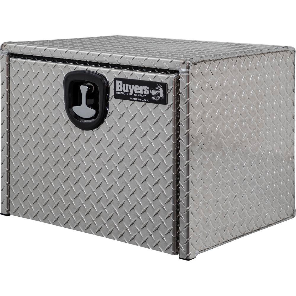 Buyers Products Company 18 in. x 18 in. x 24 in. Diamond Plate Tread Aluminum Underbody Truck Tool Box 1735100