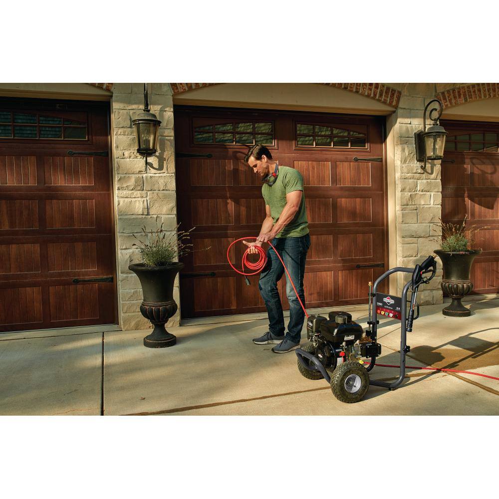 BRIGGS 3300 PSI 2.5 GPM Cold Water Gas Pressure Washer with Horizontal Shaft Briggs CR950 OHV Engine and Triplex Pump 020725A