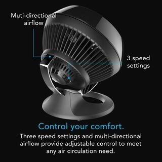 Vornado 460 Small Whole Room Air Circulator Fan Black CR1-0253-06