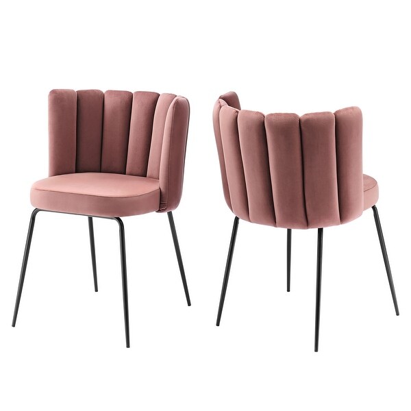 Virtue Performance Velvet Dining Chair Set of 2