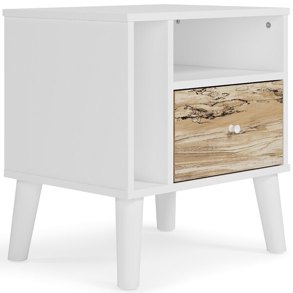 Ashley Furniture Piperton Brown/White Single Drawer Night Stand - - 36339181