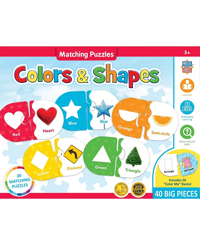 MasterPieces Puzzles Colors and Shapes Educational Matching Kids and Family Puzzle Game