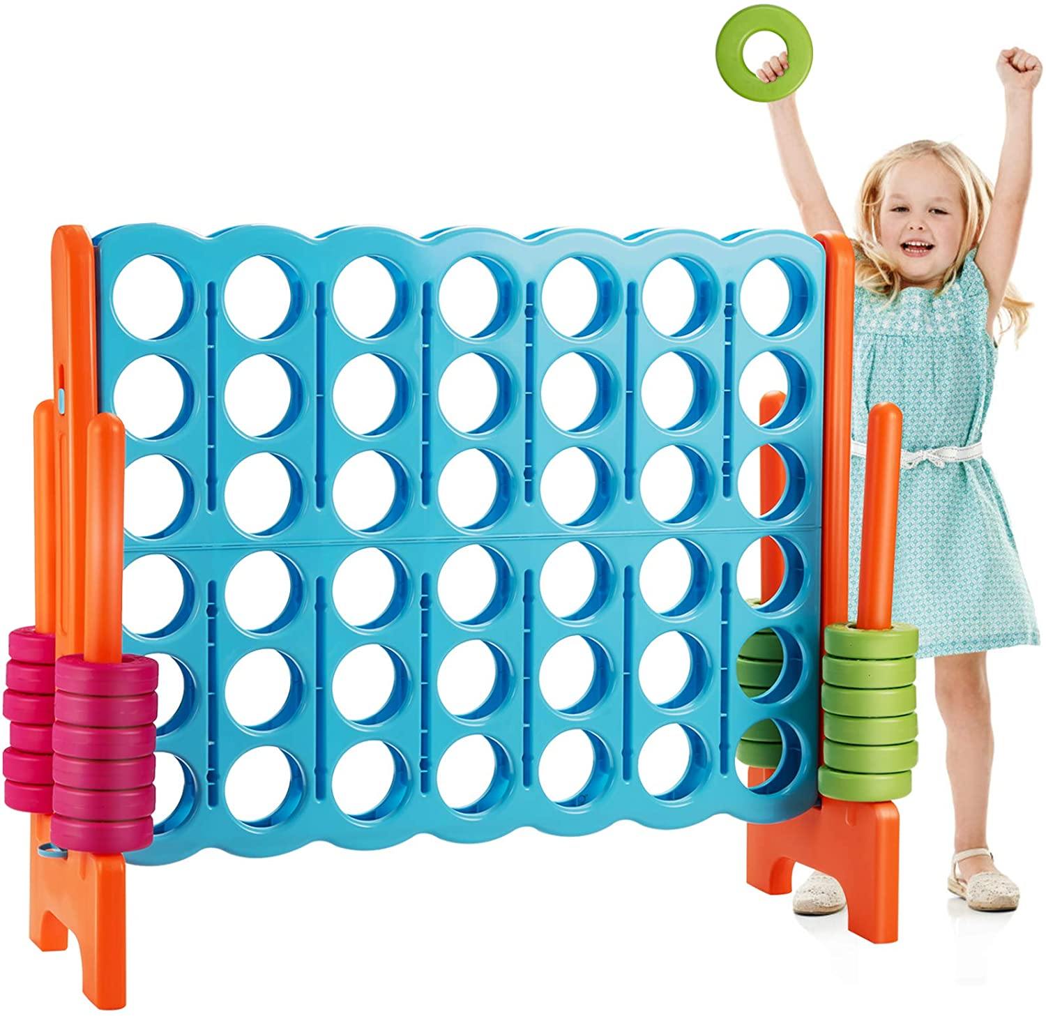 Costzon Giant 4-in-A-Row, Jumbo 4-to-Score Giant Games for Kids Adults