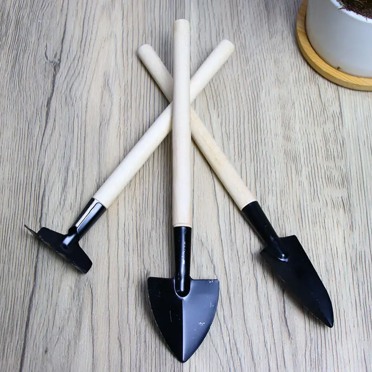 Gardening Tools Three piece Mini Garden Small Iron Rake Shovel Succulent Plant Potted Flower Loose Soil Shovel