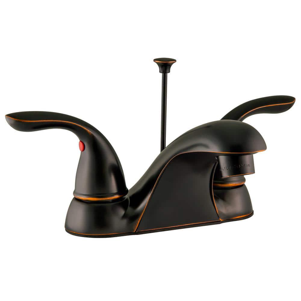 Design House Ashland 4 in Centerset 2Handle Bathroom Faucet in Oil Rubbed Bronze