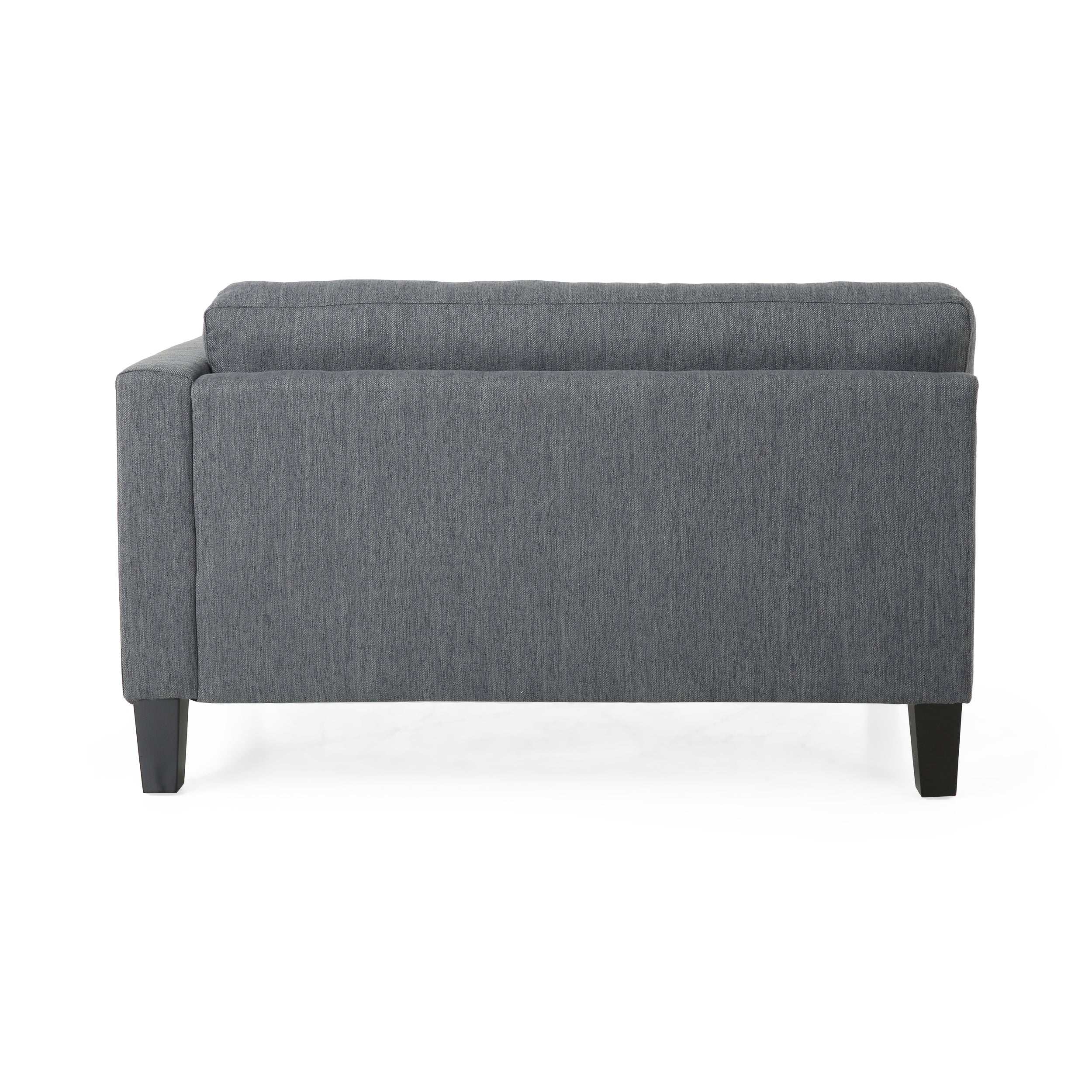 Ilaan Contemporary 4 Seater Fabric Sofa with Accent Pillows