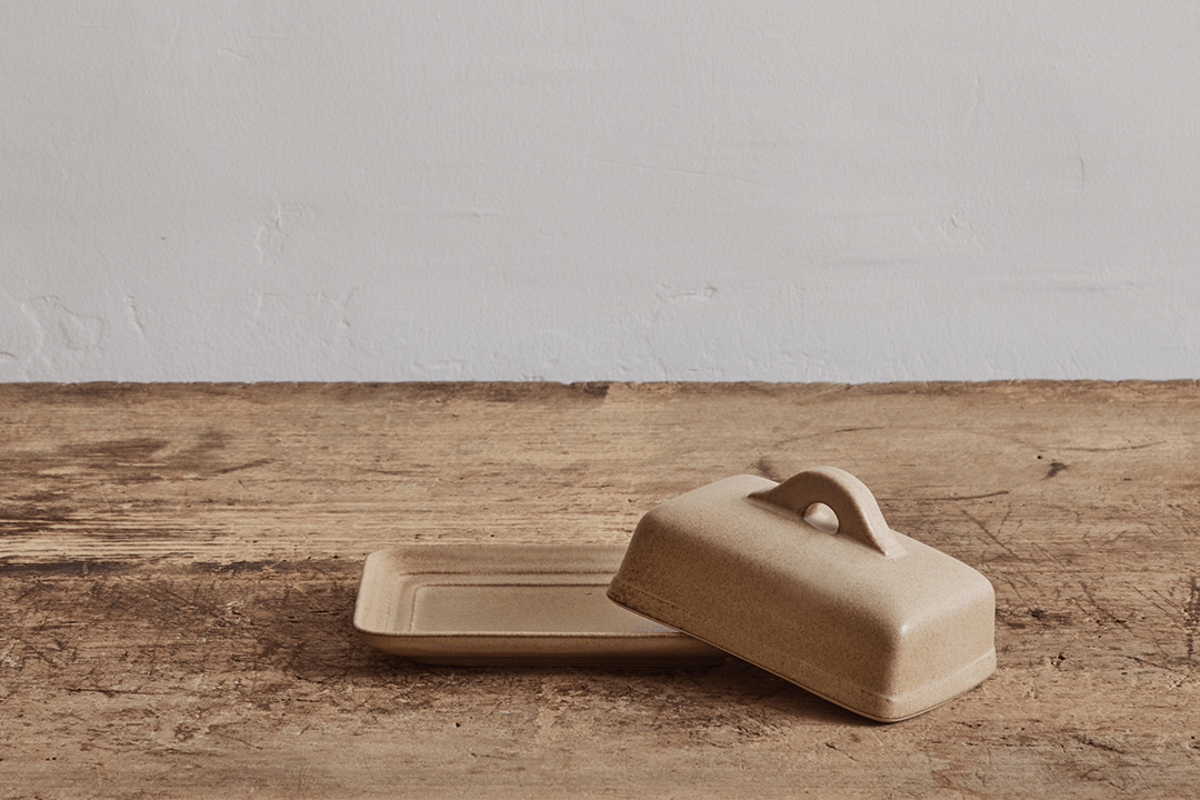 Nickey Kehoe Butter Dish in Flax