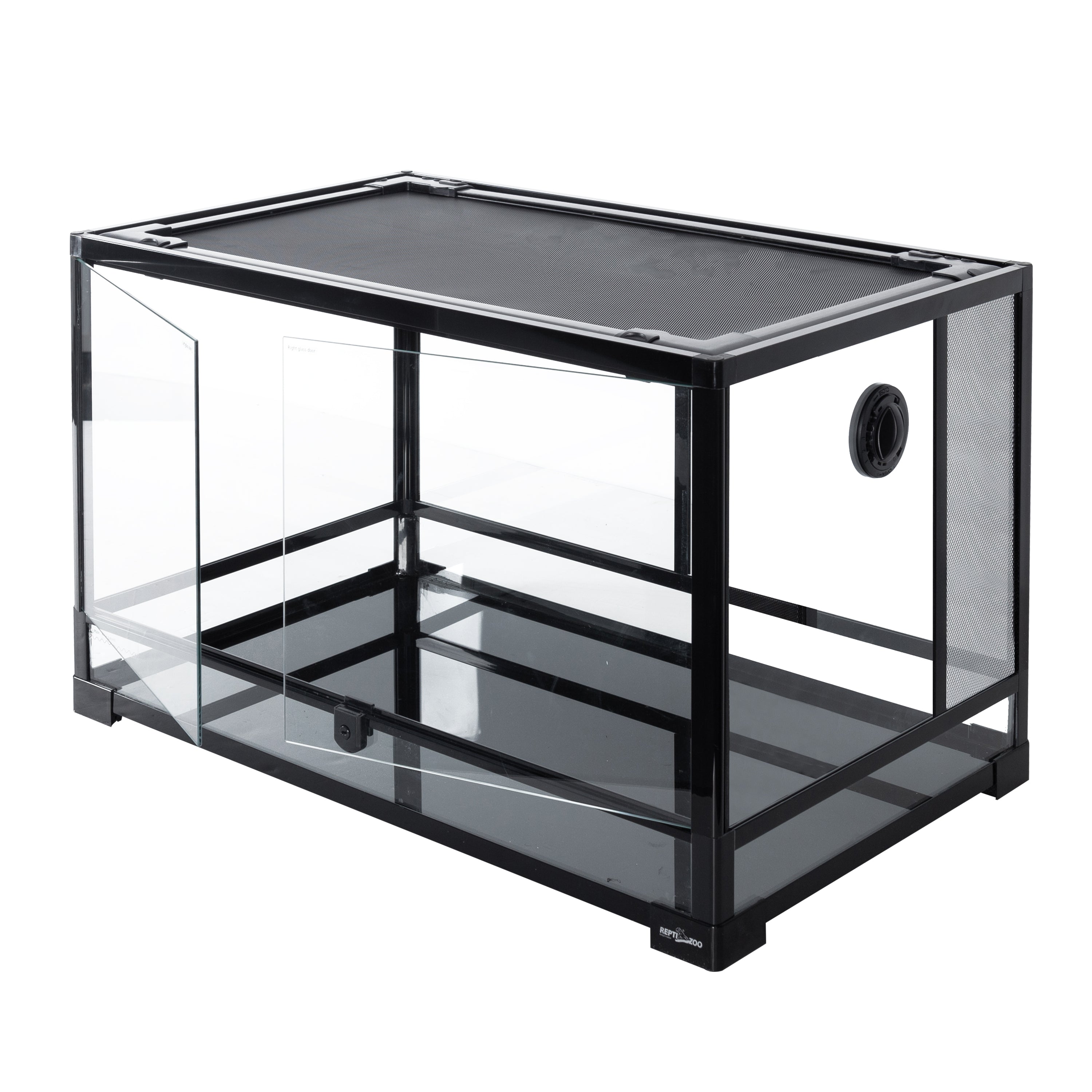 REPTIZOO 35-gallon  Black Reptile Glass Terrarium