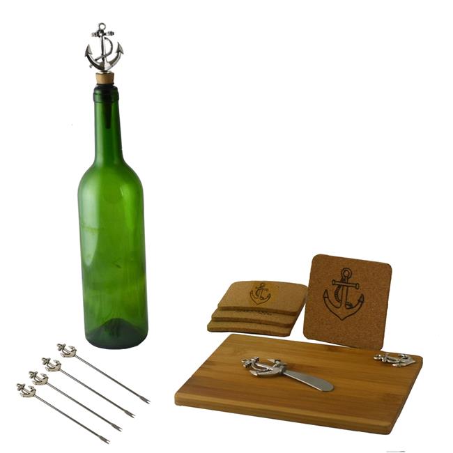 Three Star SX3210 Silver Anchor Wine and Cheese Set - 11 Piece