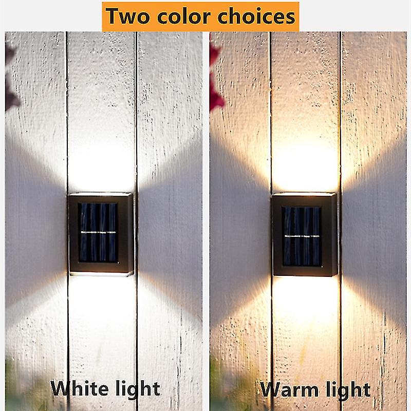 2pc Smart Solar Led Outdoor Light Waterproof Garden Decor Lamps For Balcony Courtyard Street Wall Light Garden Outdoor Solar Lamp