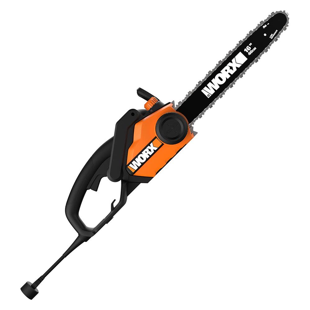 16 in. 15 amp Chainsaw， Tool-free Tensioning and Chain Brake