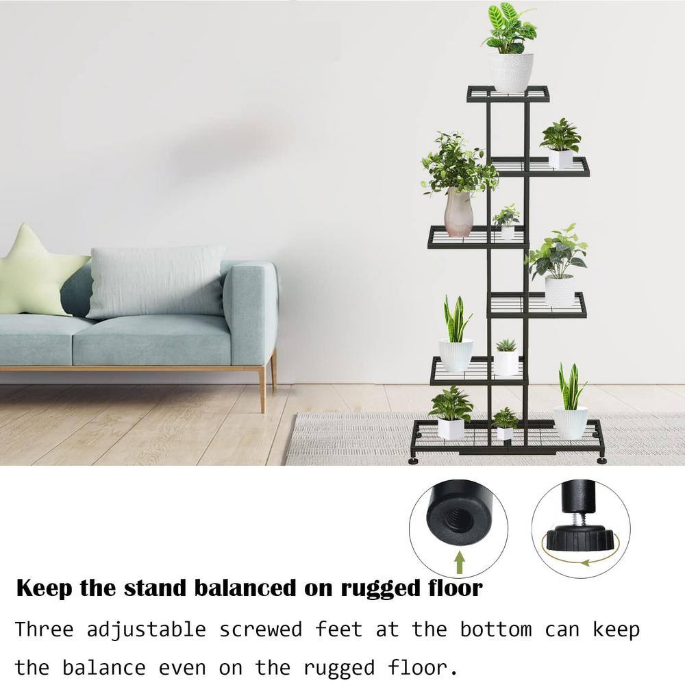 59 in. Metal Plant Stand for Multiple Plants TG-B55H-53