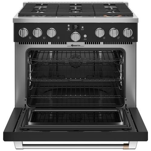 Caf¨¦ 36-inch Freestanding Dual-Fuel Range with 6 Burners C2Y366P3TD1