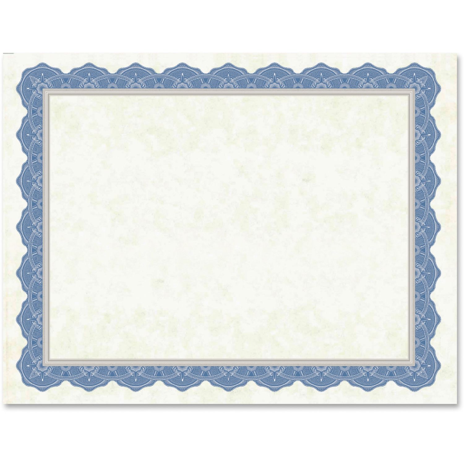 Drama Blue Border Blank Certificates by Geographics， LLC GEO47849