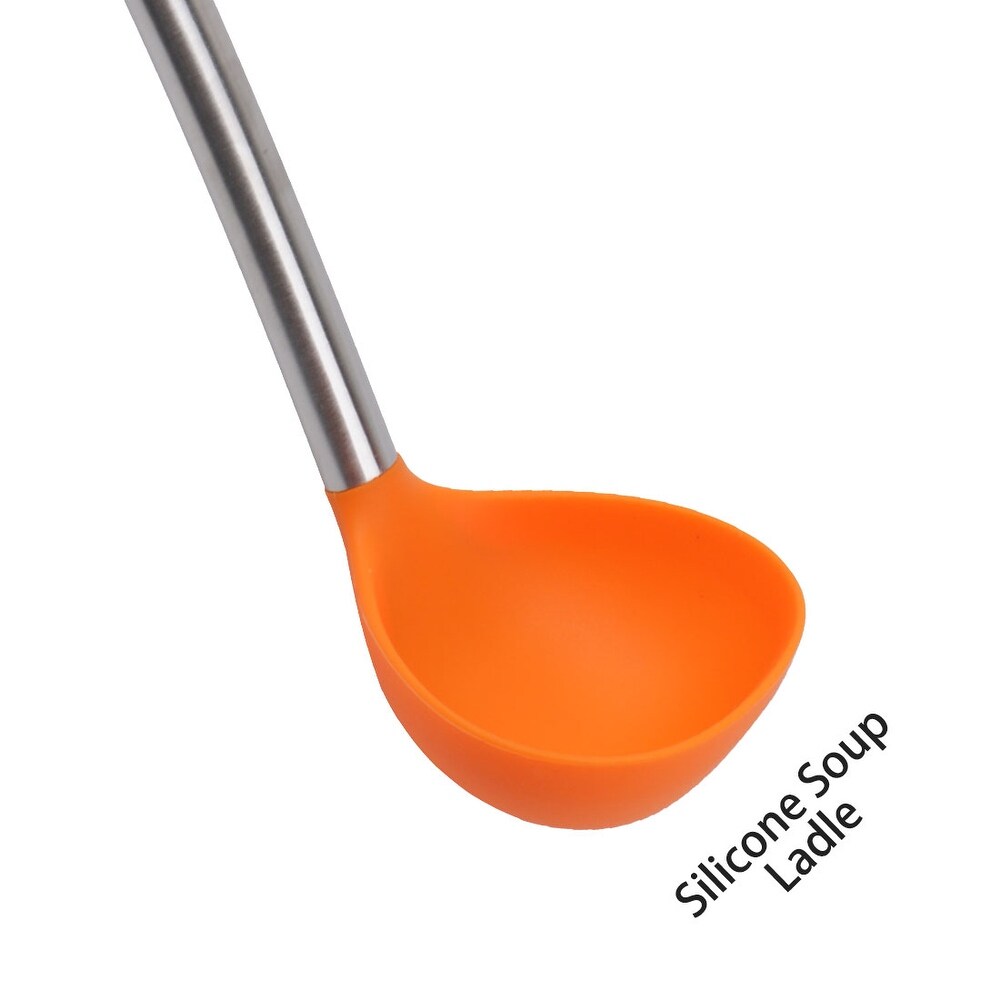 Silicone Soup Ladle Spoon 12.4\