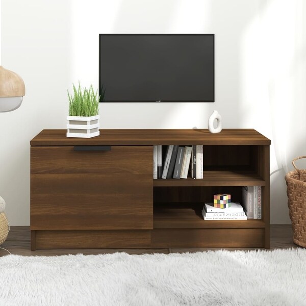 TV Cabinet Brown Oak 31.5